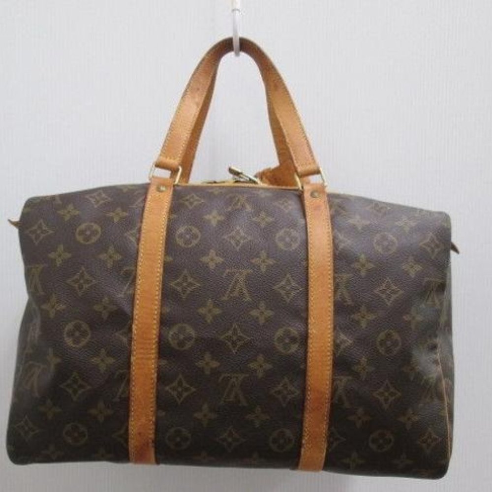 Authentic Louis Vuitton Sac Souple Monogram 35 Travel Satchel